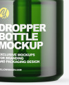 Green Dropper Bottle Mockup