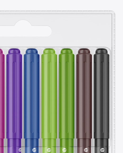 10x Matte Markers Pack Mockup