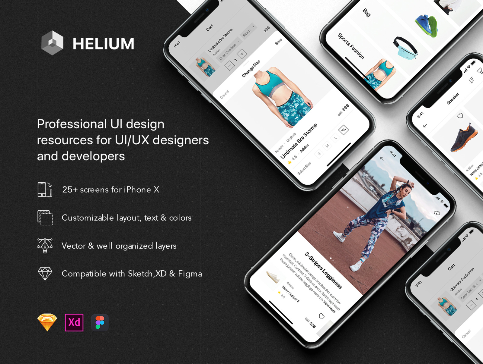 Helium - Fashion Shop UI Kit