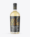 Clear Glass White Wine Bottle Mockup