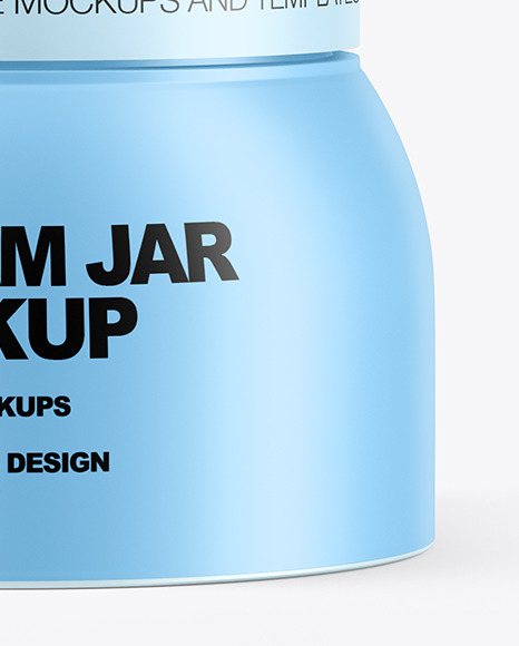 Matte Cream Jar Mockup