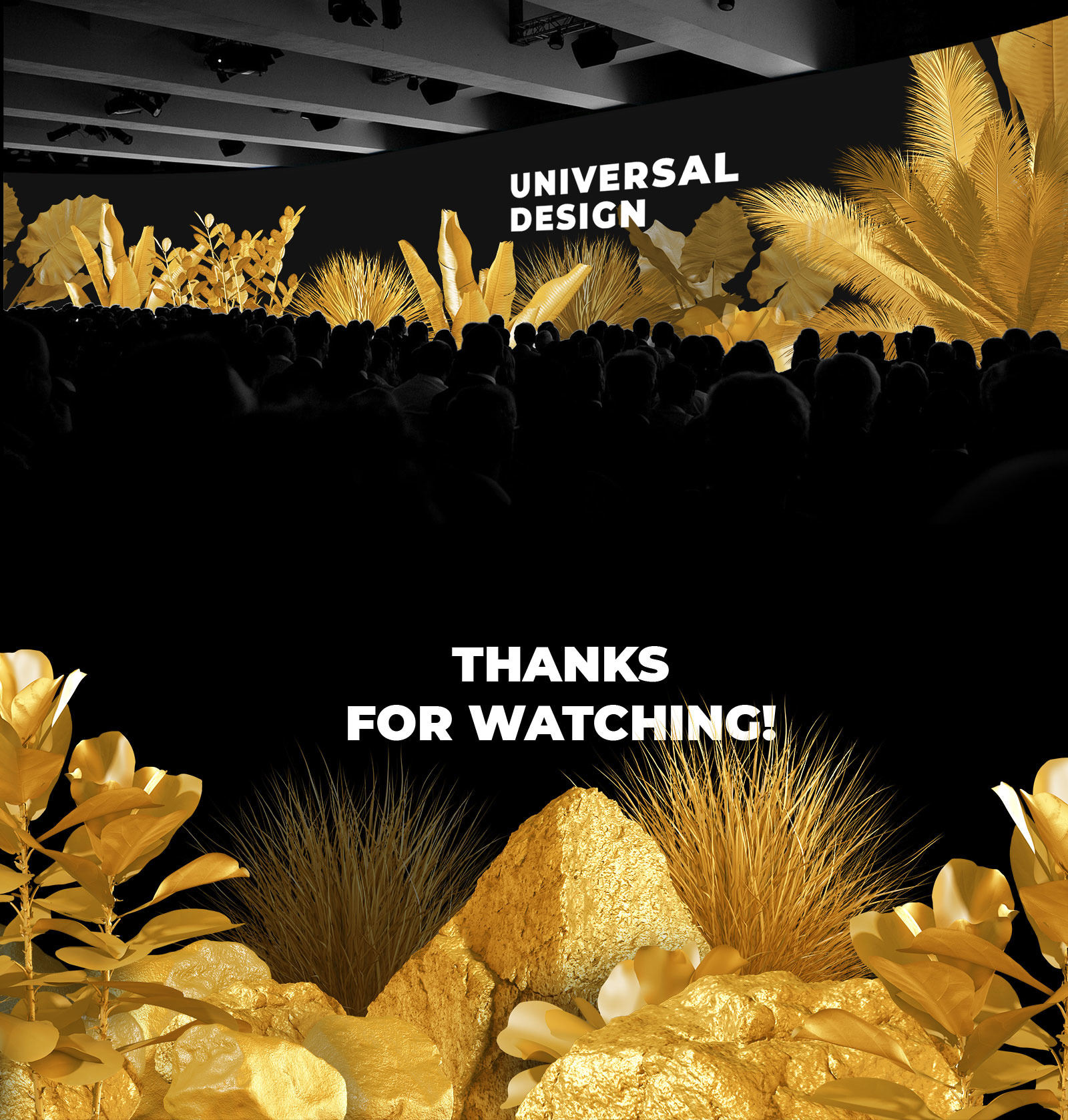 GOLD plants & stones collection #03 GOLD plants & stones collection #03