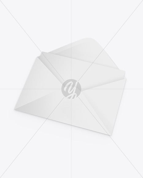 Matte Envelope w/ Postcard Mockup