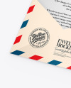 Matte Envelope w/ Postcard Mockup