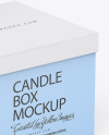 Paper Box W/ Matte Candle Mockup