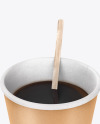 Kraft Paper Coffee Cup With Wooden Stick