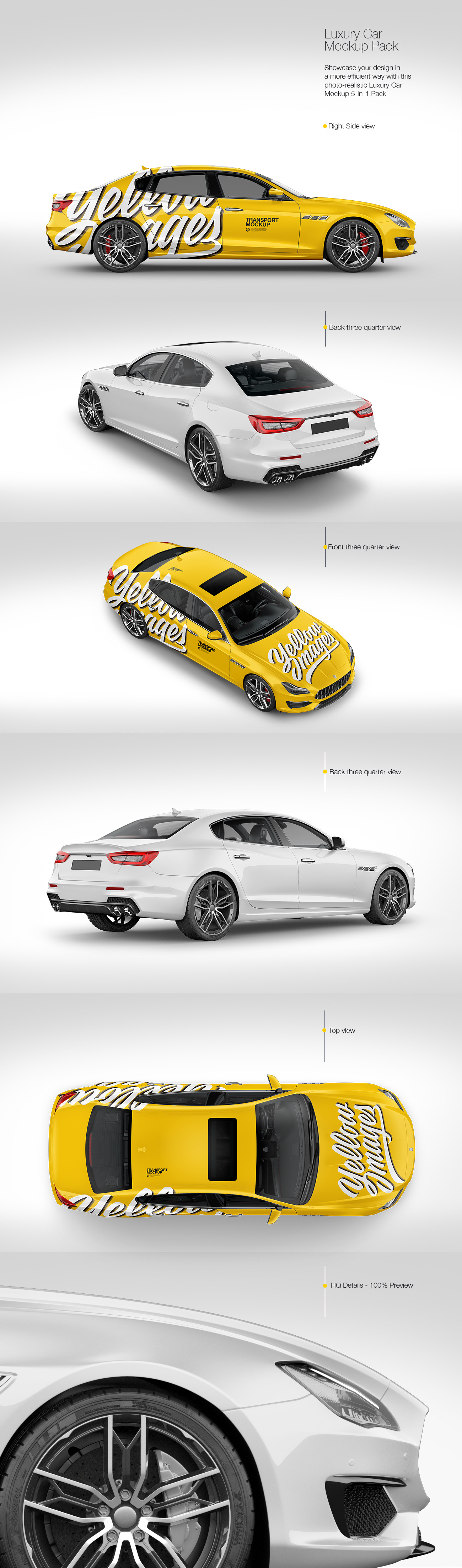 Luxury Car Mockup Pack Luxury Car Mockup Pack