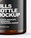 Amber Pills Bottle Mockup