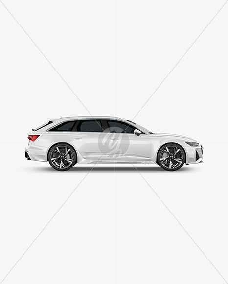 Sport Car Mockup - Side View