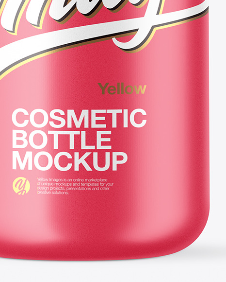 Matte Cosmetic Bottle Mockup