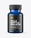 Blue Pills Bottle Mockup