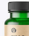 Frosted Green Pills Bottle Mockup