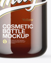 Amber Cosmetic Bottle Mockup