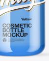 Blue Cosmetic Bottle Mockup