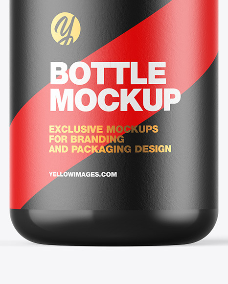 Glossy Bottle w/ Open Pump Mockup