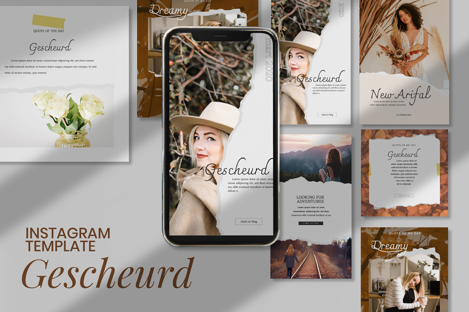 Gescheurd Instagram Template