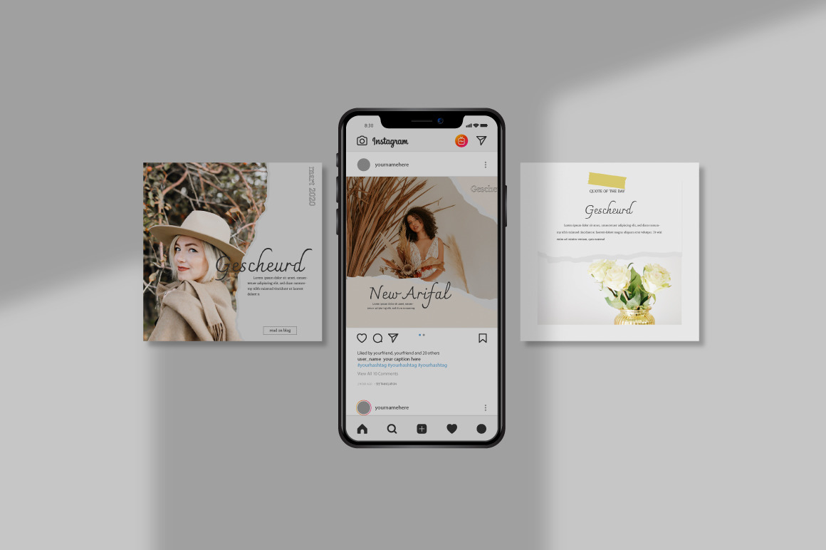 Gescheurd Instagram Template