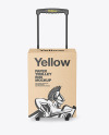 Kraft Paper Trolley Box Mockup