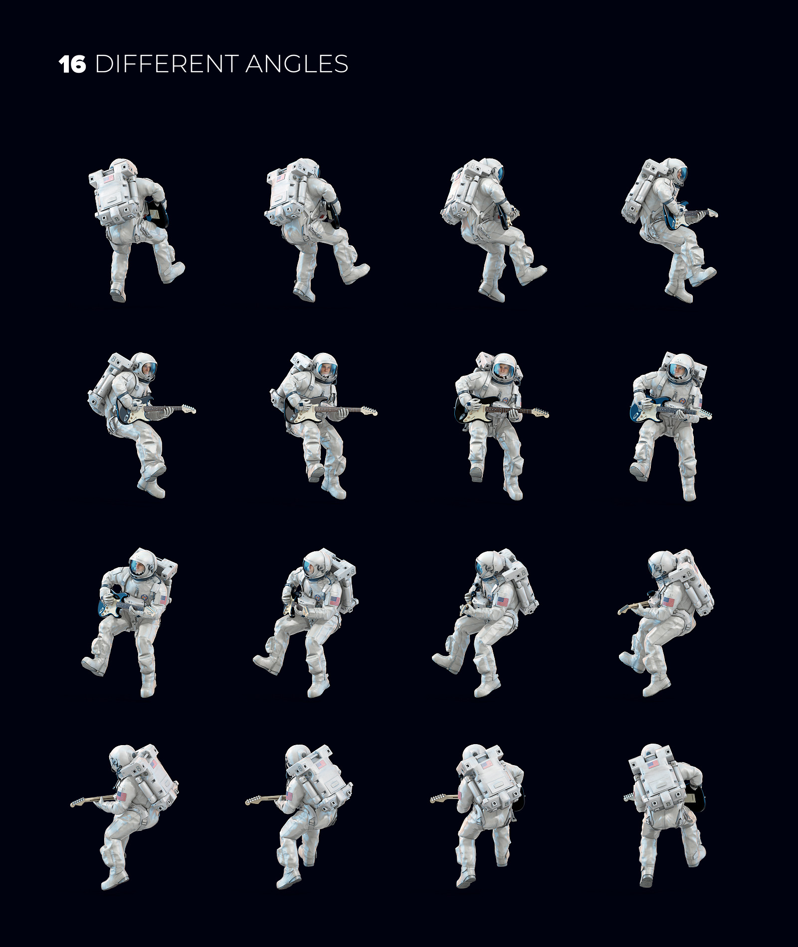 3D Mockup Space Astronaut #30 3D Mockup Space Astronaut #30