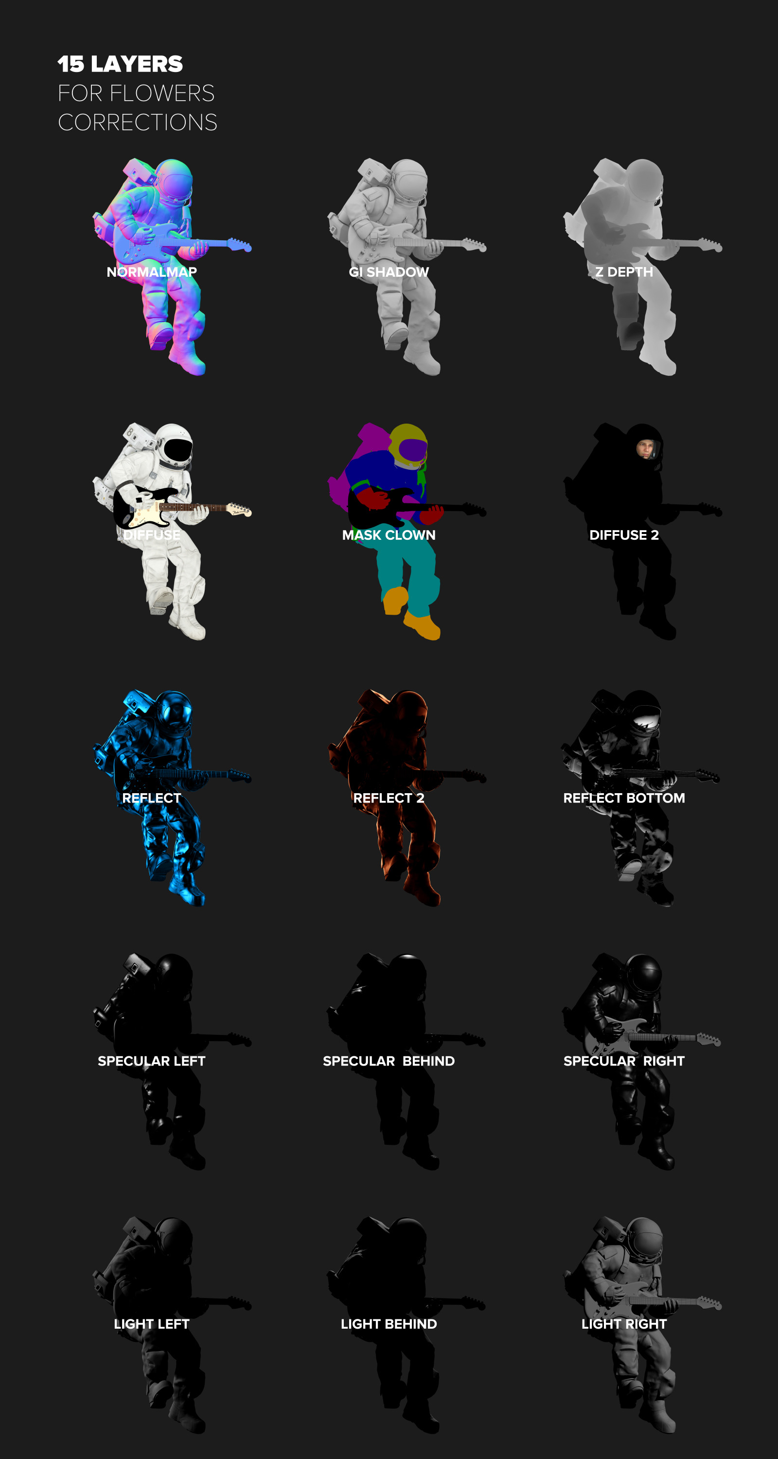 3D Mockup Space Astronaut #30 3D Mockup Space Astronaut #30