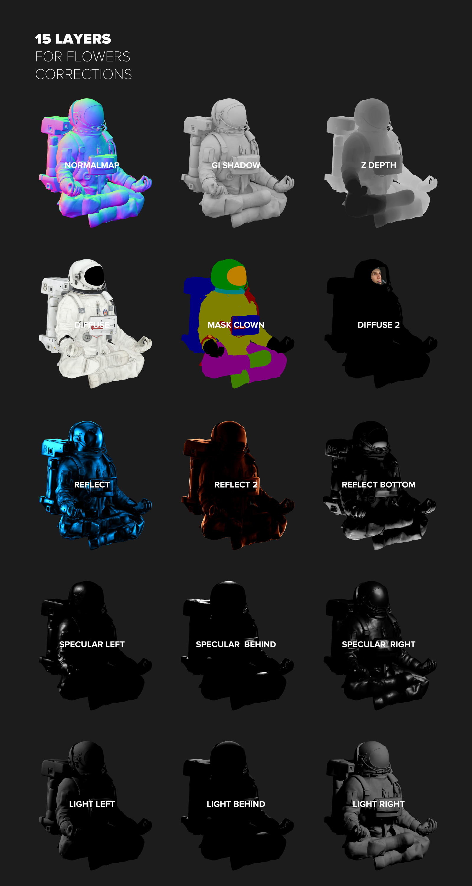 3D Mockup Space Astronaut #25 3D Mockup Space Astronaut #25