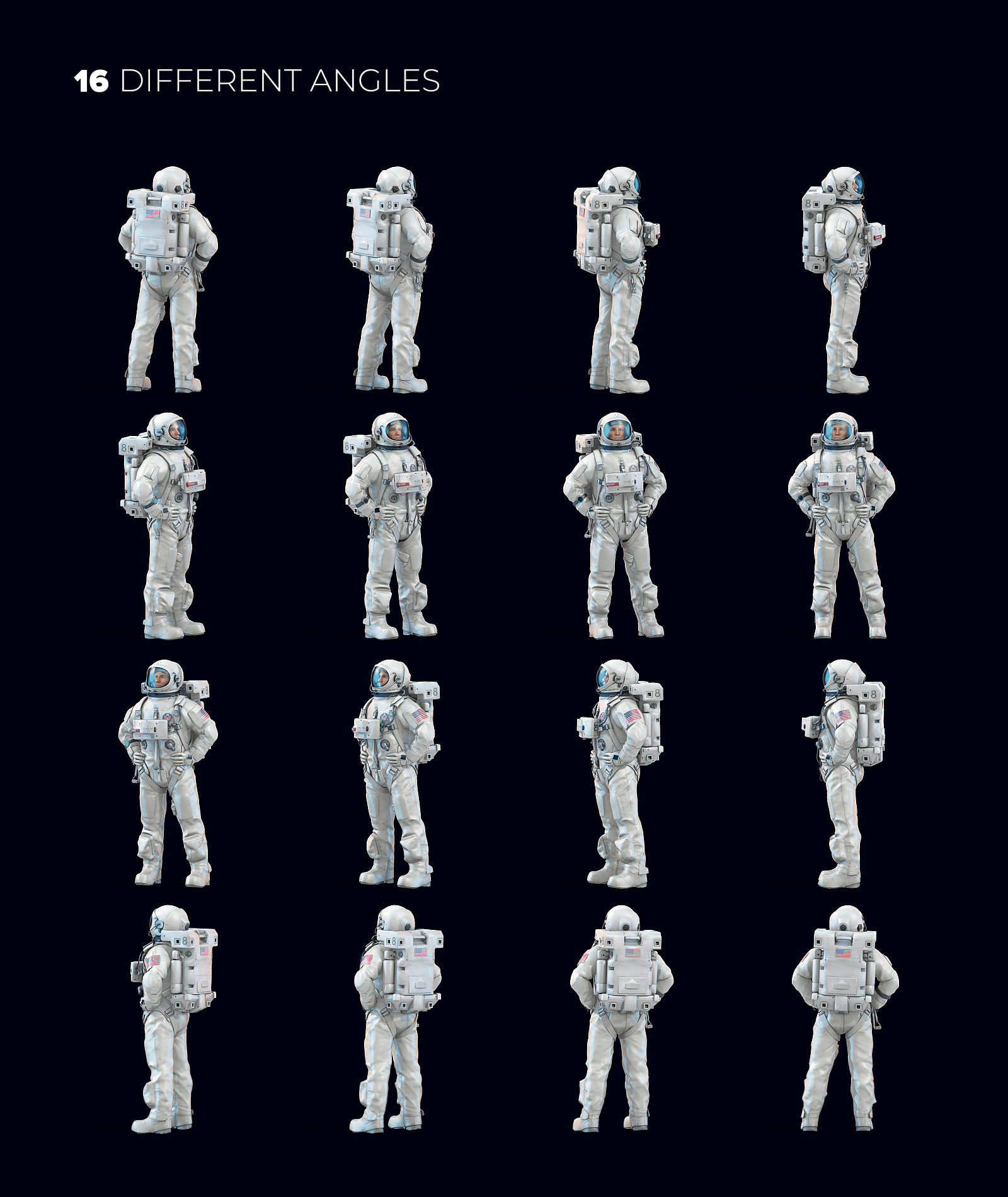 3D Mockup Space Astronaut #18