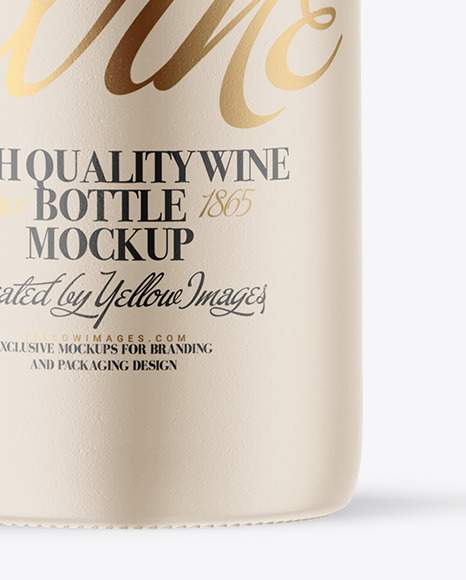 Ceramic Wine Bottle Mockup