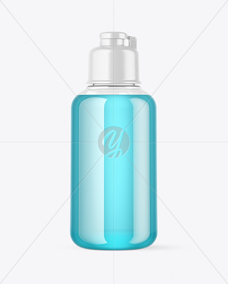 Clear Cosmetic Bottle Mockup