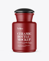 Matte Ceramic Bottle Mockup