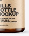 Amber Pills Bottle Mockup