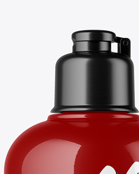 300ml Glossy Cosmetic Bottle Mockup