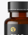 Dark Amber Pills Bottle Mockup