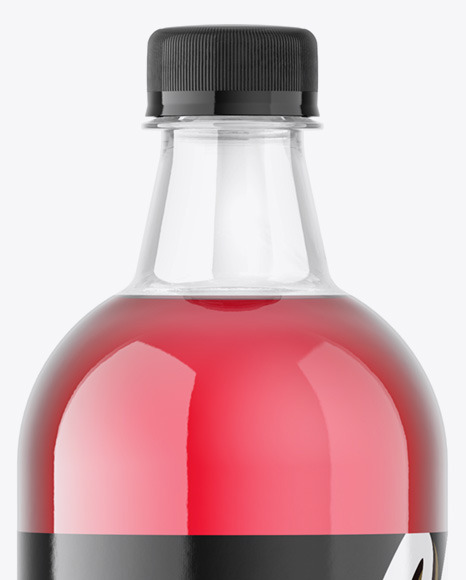 Plastic Glossy Drink Bottle Mockup