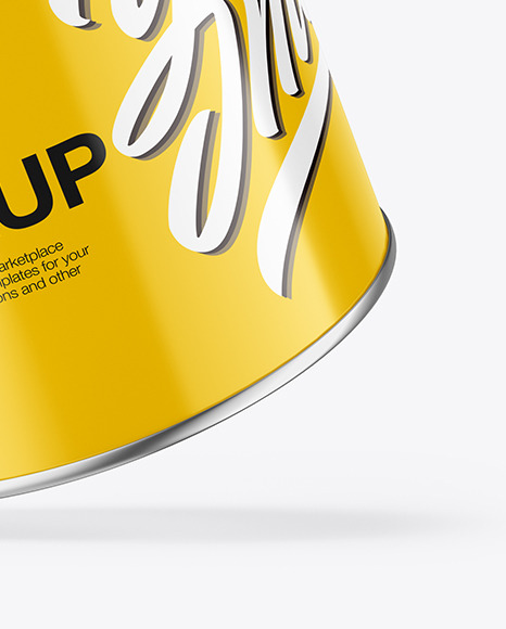 Glossy Paint Can Mockup