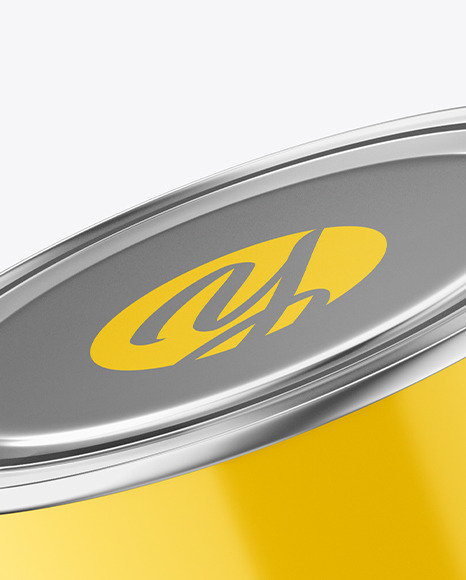 Glossy Paint Can Mockup