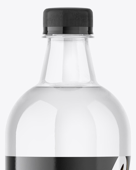 Clear Plastic Water Bottle Mockup