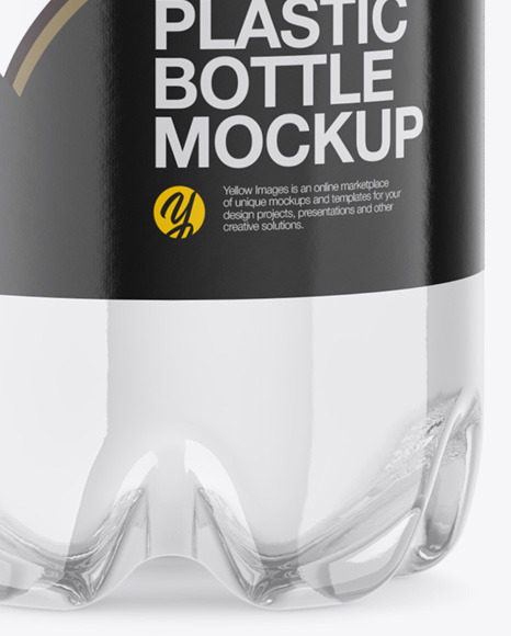 Clear Plastic Water Bottle Mockup