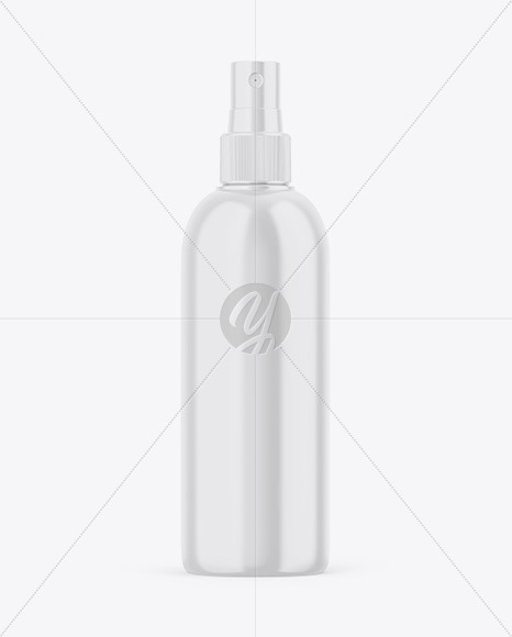 Glossy Spray Bottle Mockup