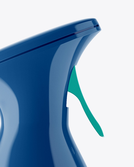 Glossy Spray Bottle Mockup - Side View Glossy Spray Bottle Mockup - Side View