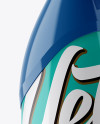 Glossy Spray Bottle Mockup - Halfside View