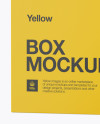 Matte Paper Box with Hang Tab Mockup - Half Side View