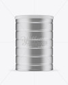 Metallic Tin Can Mockup