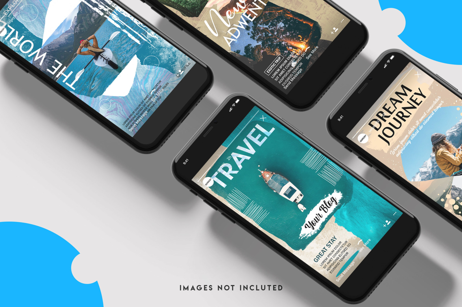 10 Travel instagram stories set 10 Travel instagram stories set