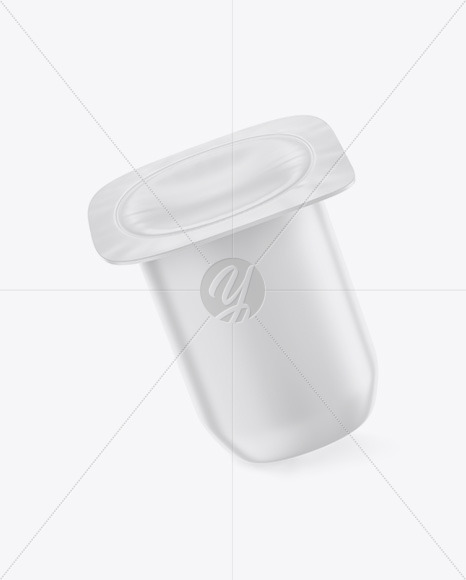 Yogurt Cup Mockup - High-Angle shot