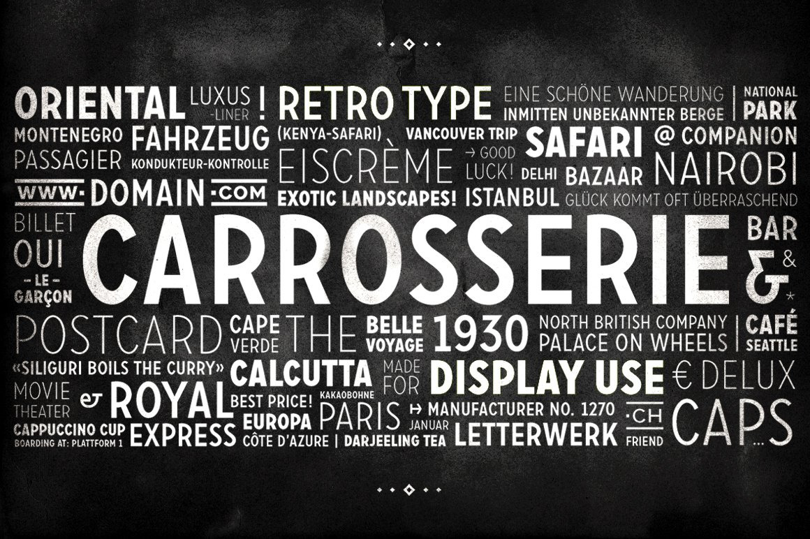 Carrosserie Typeface Carrosserie Typeface