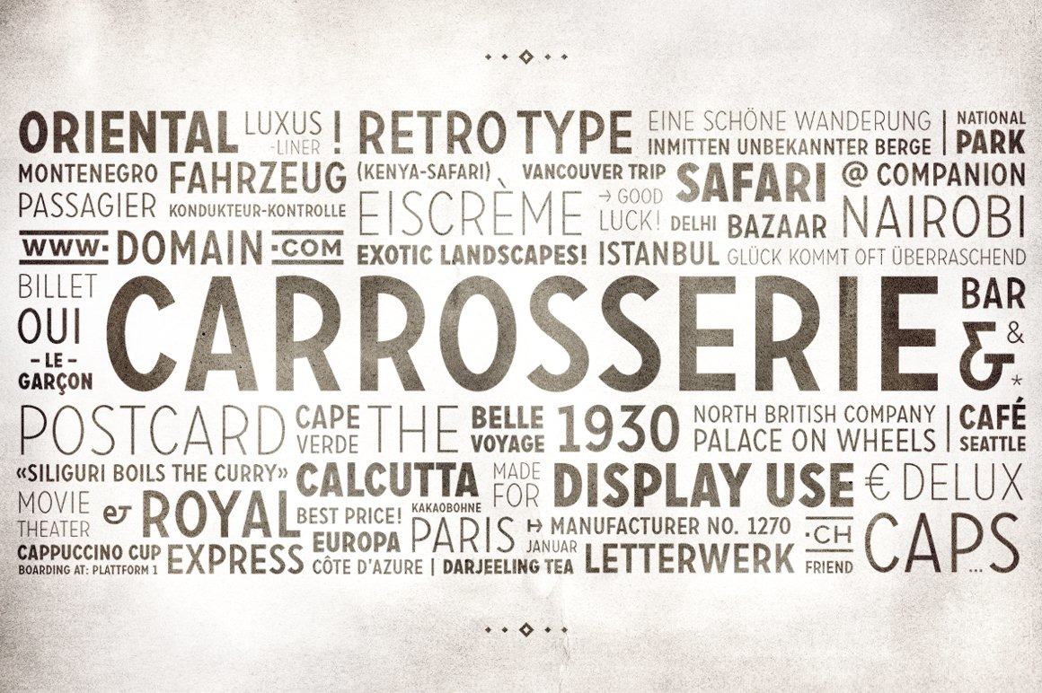 Carrosserie Typeface Carrosserie Typeface