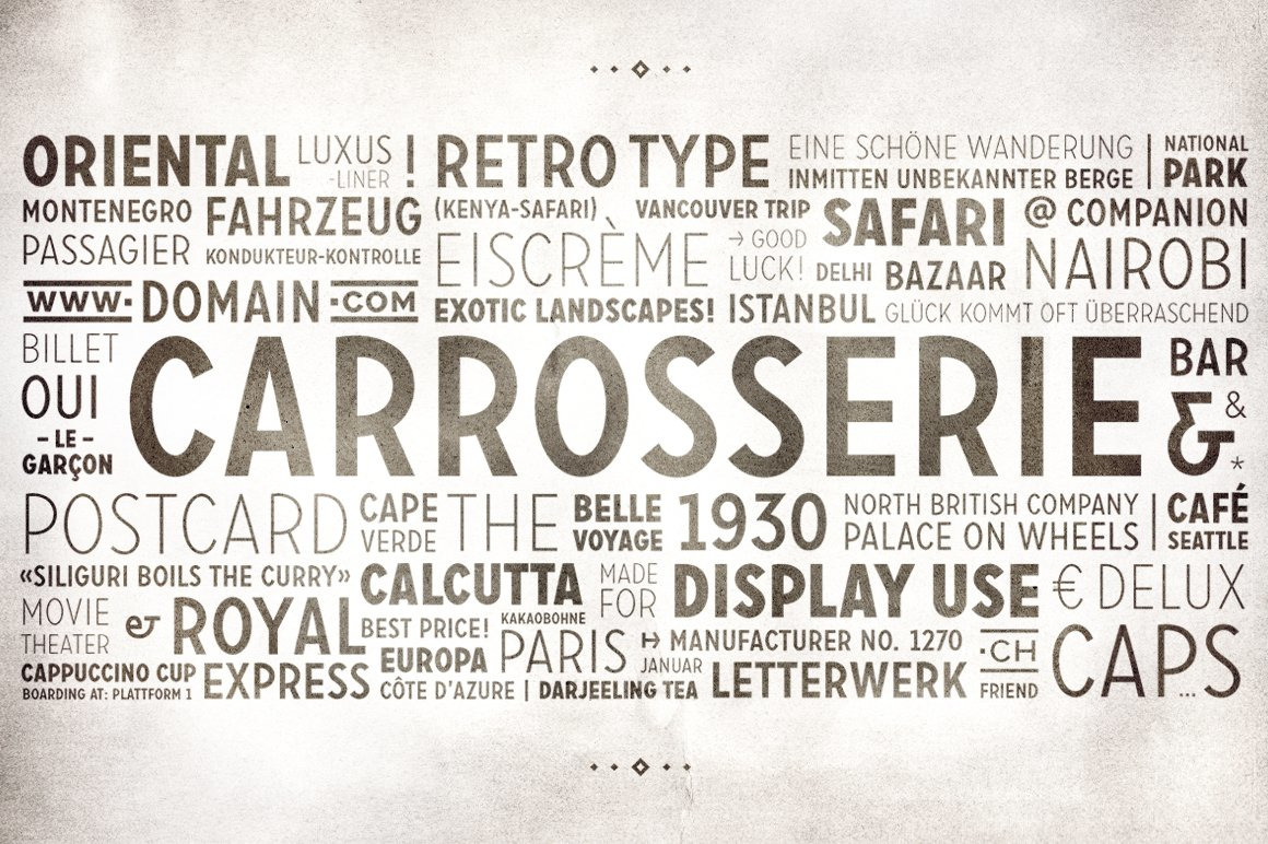 Carrosserie Typeface