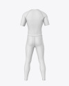 Men Compression Suit Mockup – Back View