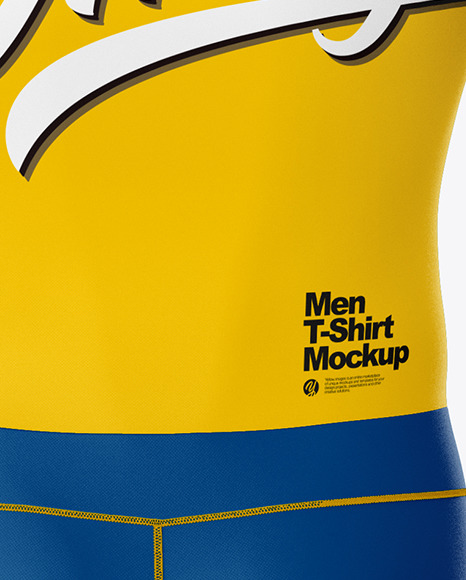 Men Compression Suit Mockup – Back View