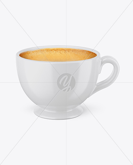 Glossy Coffee Cup Mockup